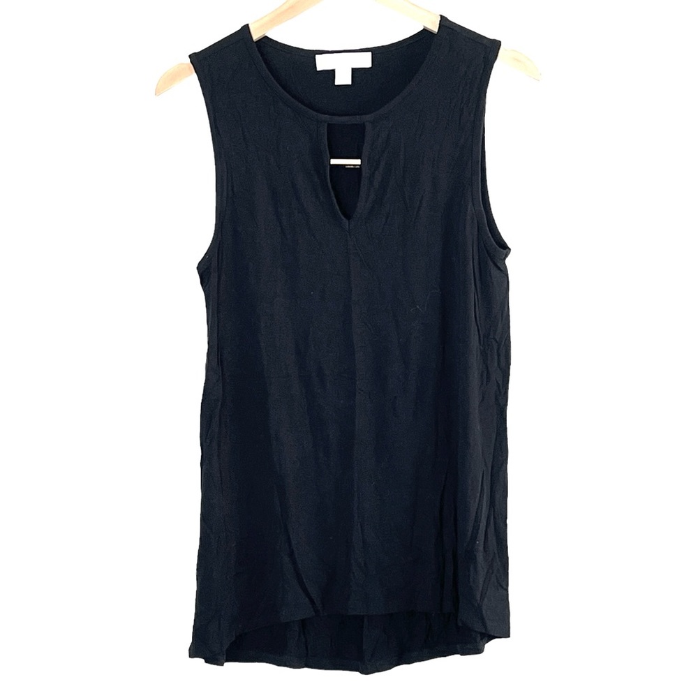 MICHAEL | Michael Kors LIKE NEW black keyhole neck tank top blouse size …